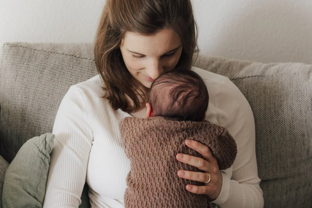 Mama mit Baby, Familienfotos