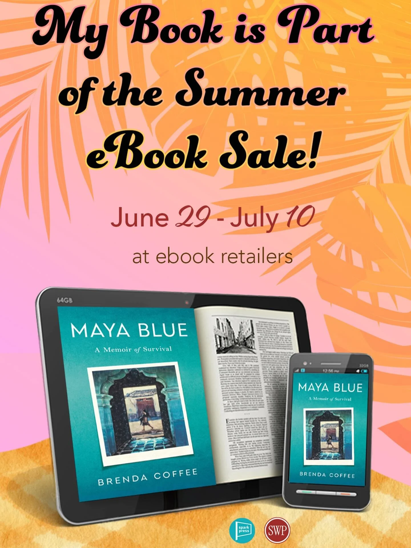 The #ebook for MAYA BLUE, my award-winning memoir, is on sale for $.99. Yes! You read that right! Ninety-nine cents, including photographs. LOL! So grab yourself a copy! @mariashriver said it&rsquo;s one of the #BestSummerReads Where ever books are s