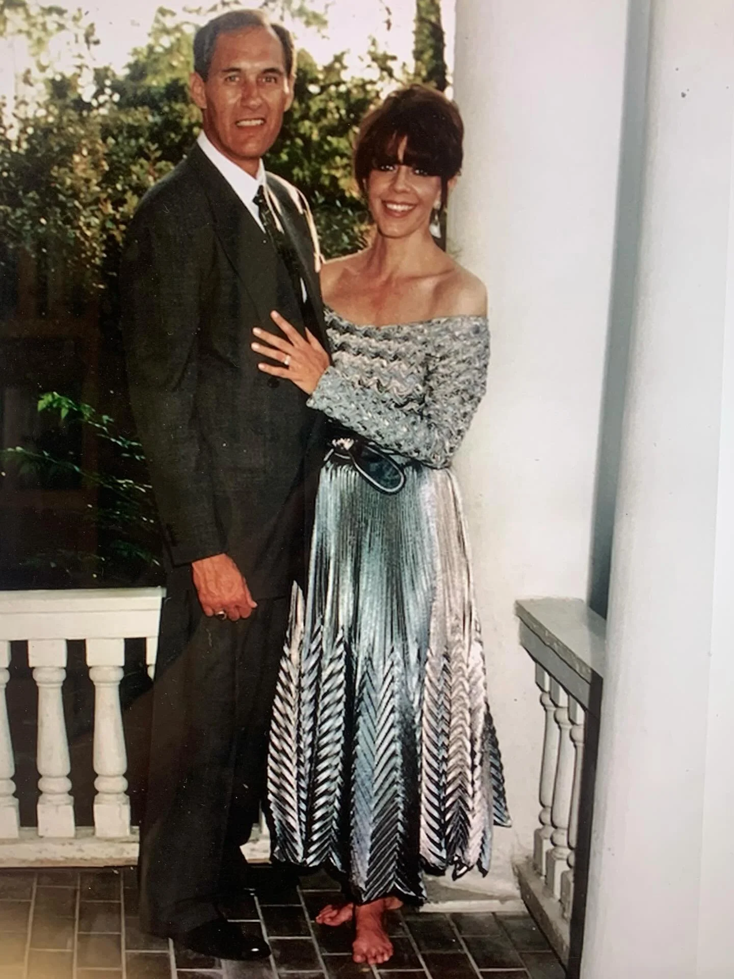 There&rsquo;s a dress in my closet that reminds me of the day my life changed in every way possible. It&rsquo;s the exquisite, silver dress I wore when I married my late husband, James Coffee. Today would have been our 30th anniversary, but he died, 