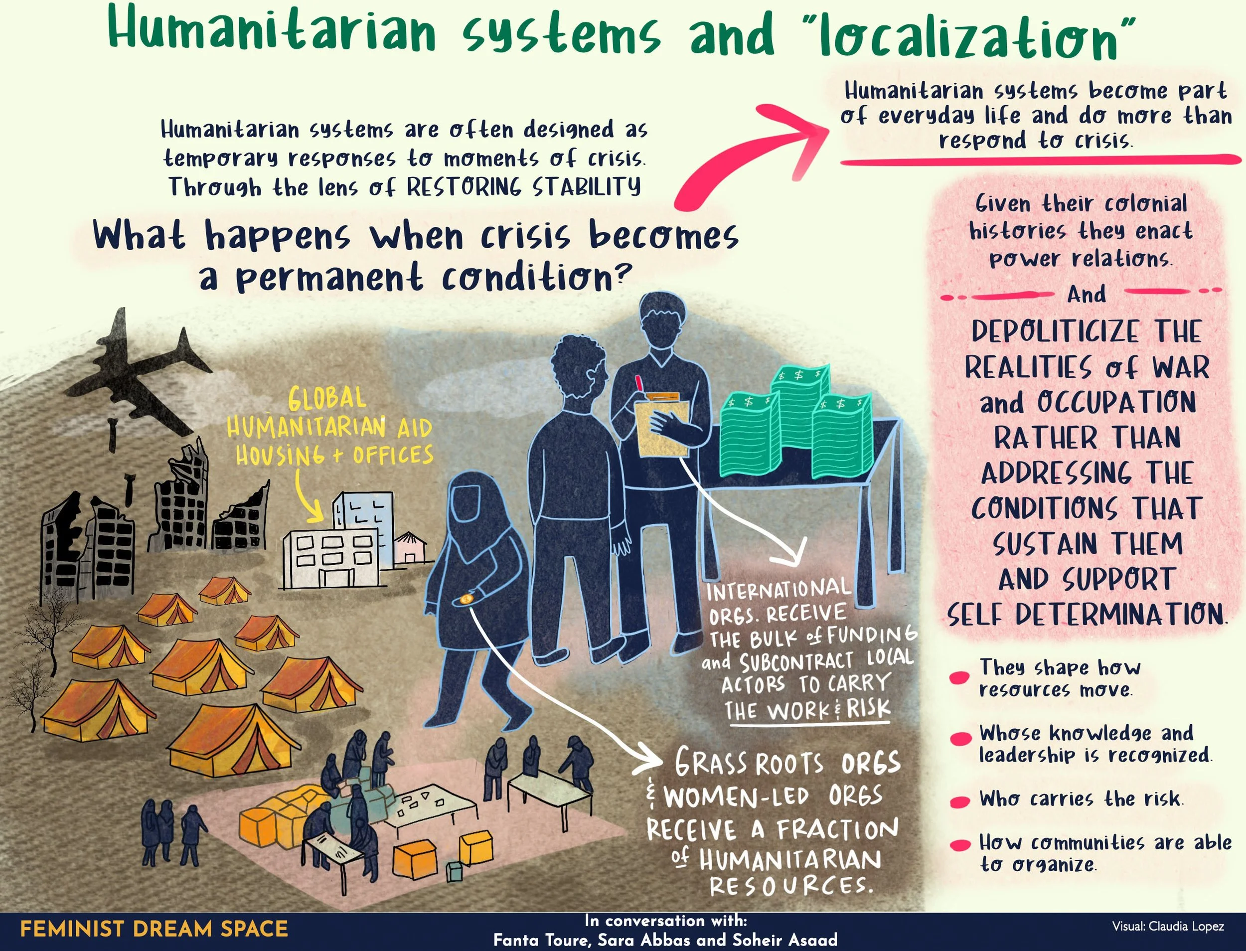 Faults of localizing humanitarian aid. Effects of humanitarian systems when crisis become a permanent condition