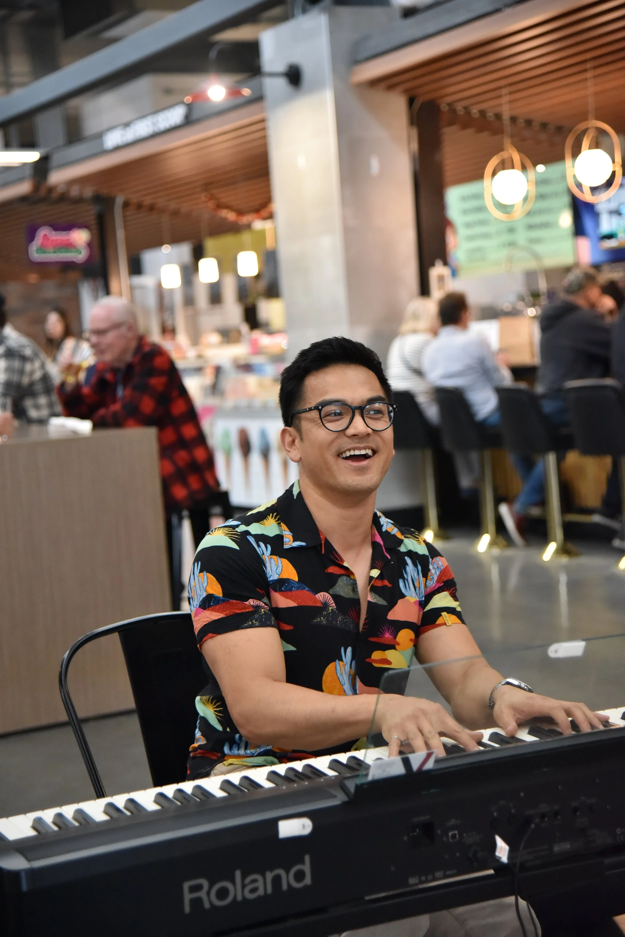 Busking At Calgary Farmers' Market West