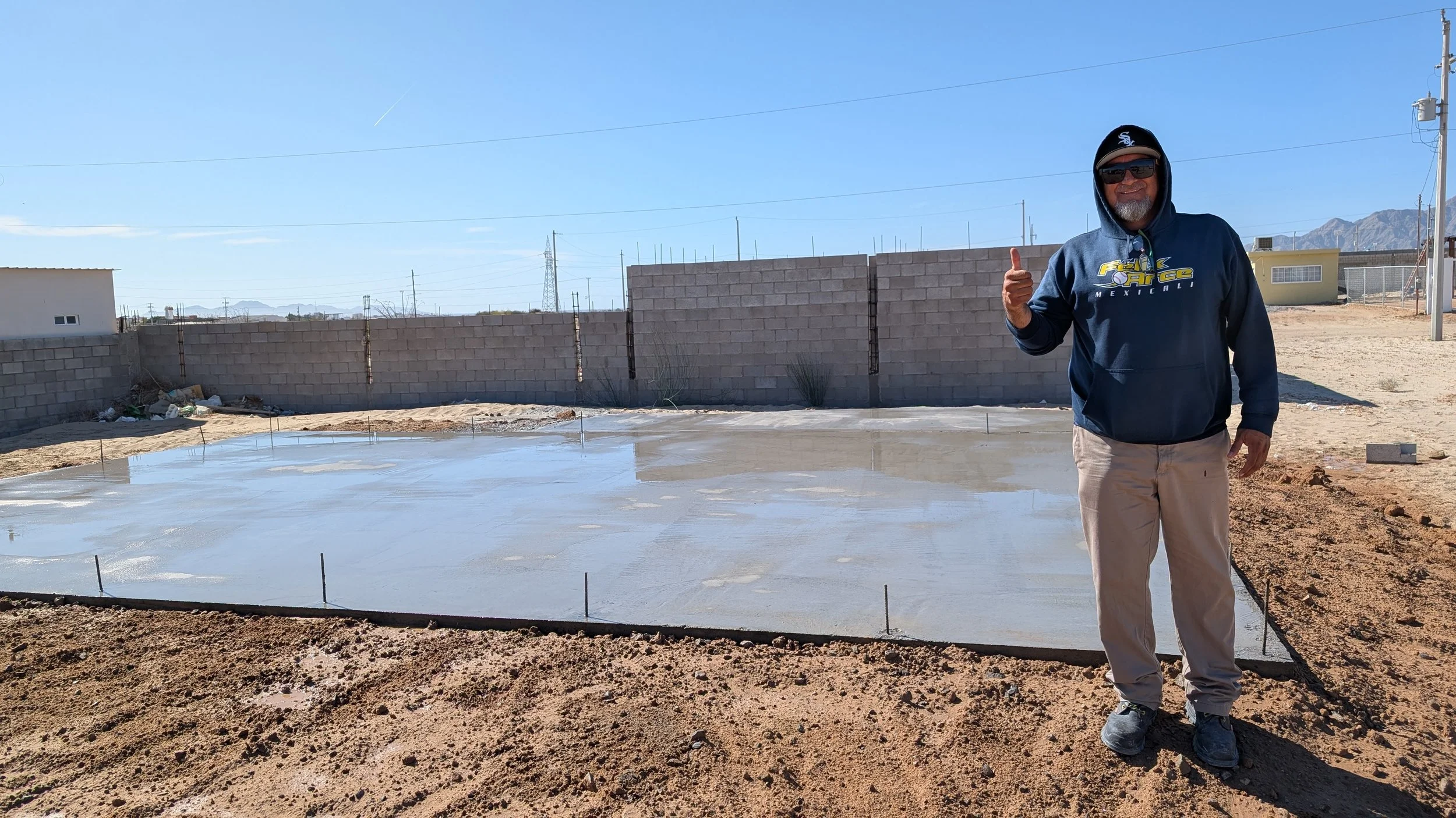 Success! 
Site of the future home