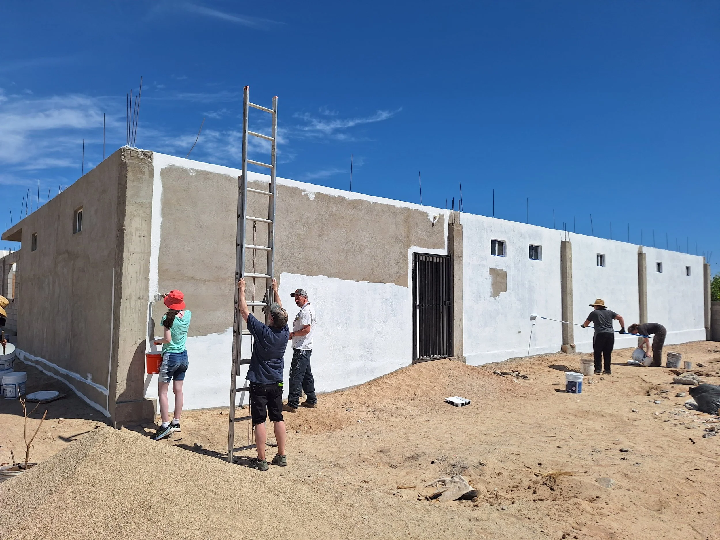 The new church building still in progress