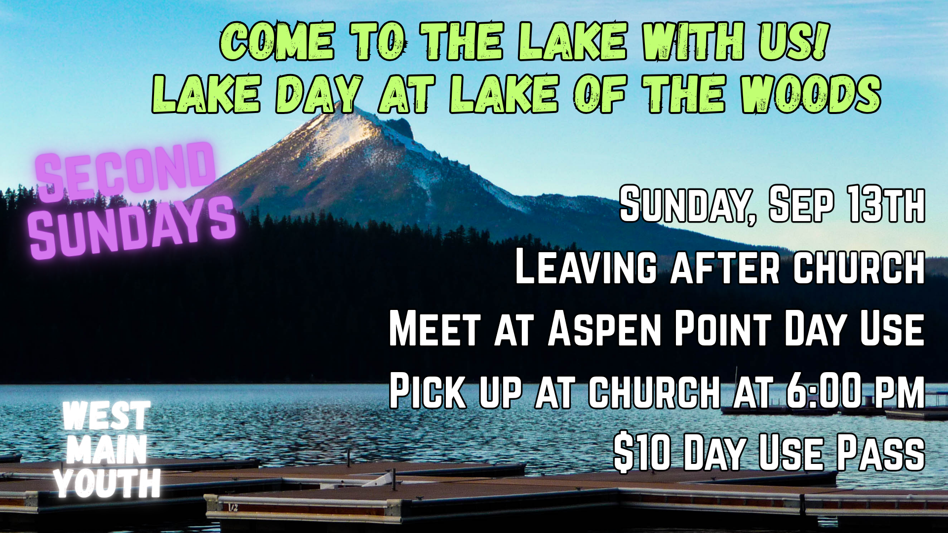 Youth Group Lake Day