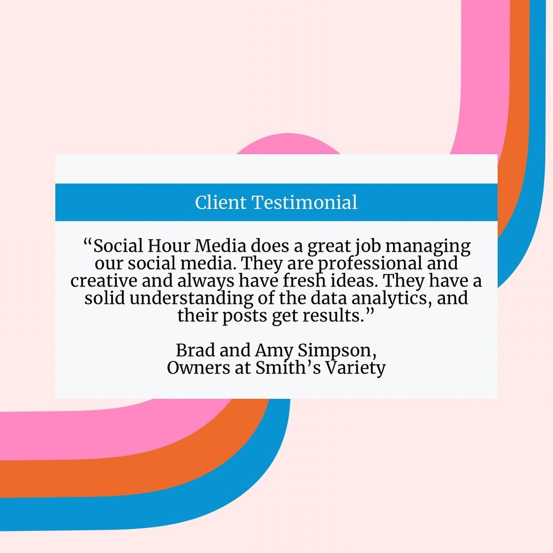 Where creative design meets data-driven strategy to create posts that 👏 get 👏 results!

We&rsquo;ve loved getting to work with Smith&rsquo;s Variety for almost two years to manage their accounts and continually elevate our strategies based on their