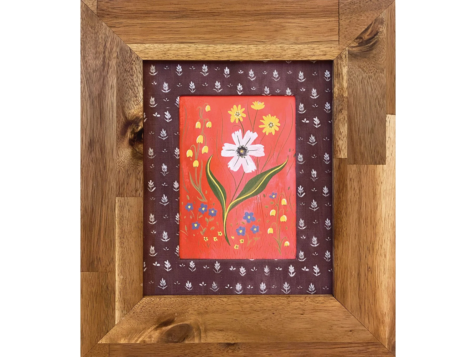 Red Floral Print in Lola Fabric Mat