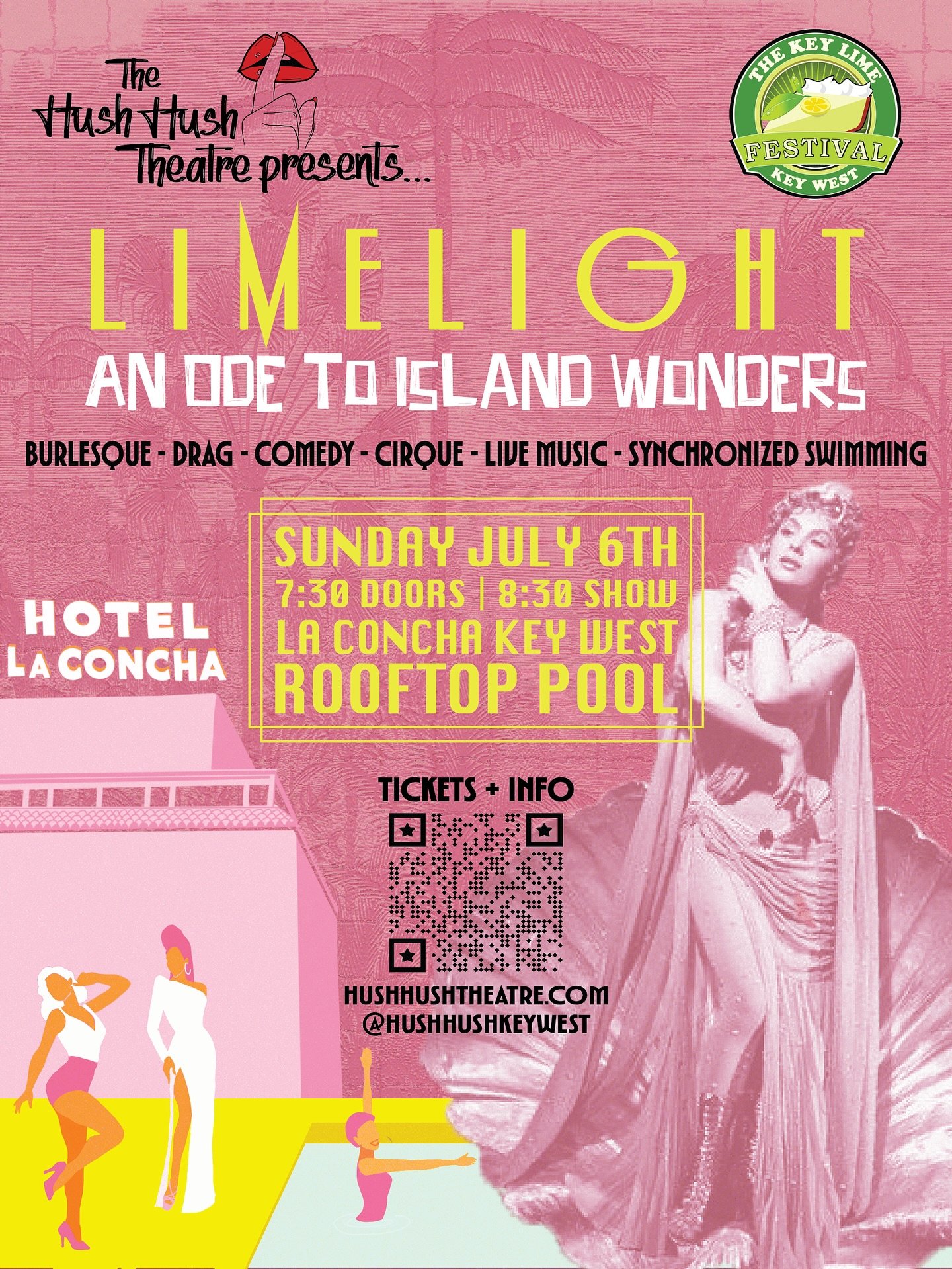 our most ambitious show yet!! we’re throwing it all into this one! for the summer locals and @keylimefestival π tickets in our bio~
Sunday July 6th | La Concha Hotel Pool | 430 Duval St. | Doors at 7:30PM | Show at 8:30
Experience an origina