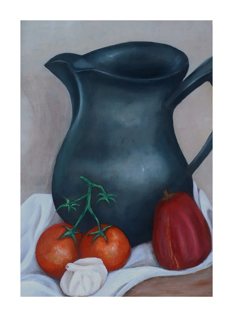 The Jug, Tomato, Garlic & Red Pear