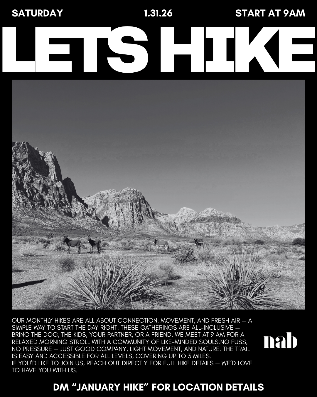 Monthly Hike JANUARY