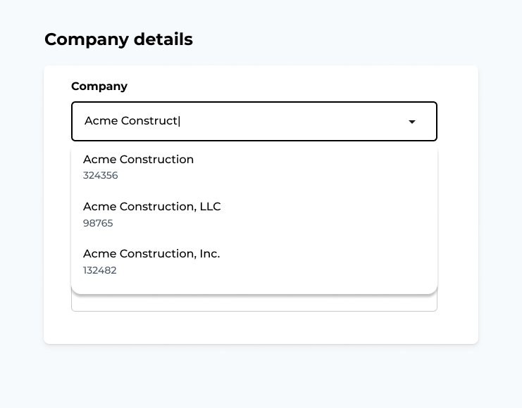 B: Company ID