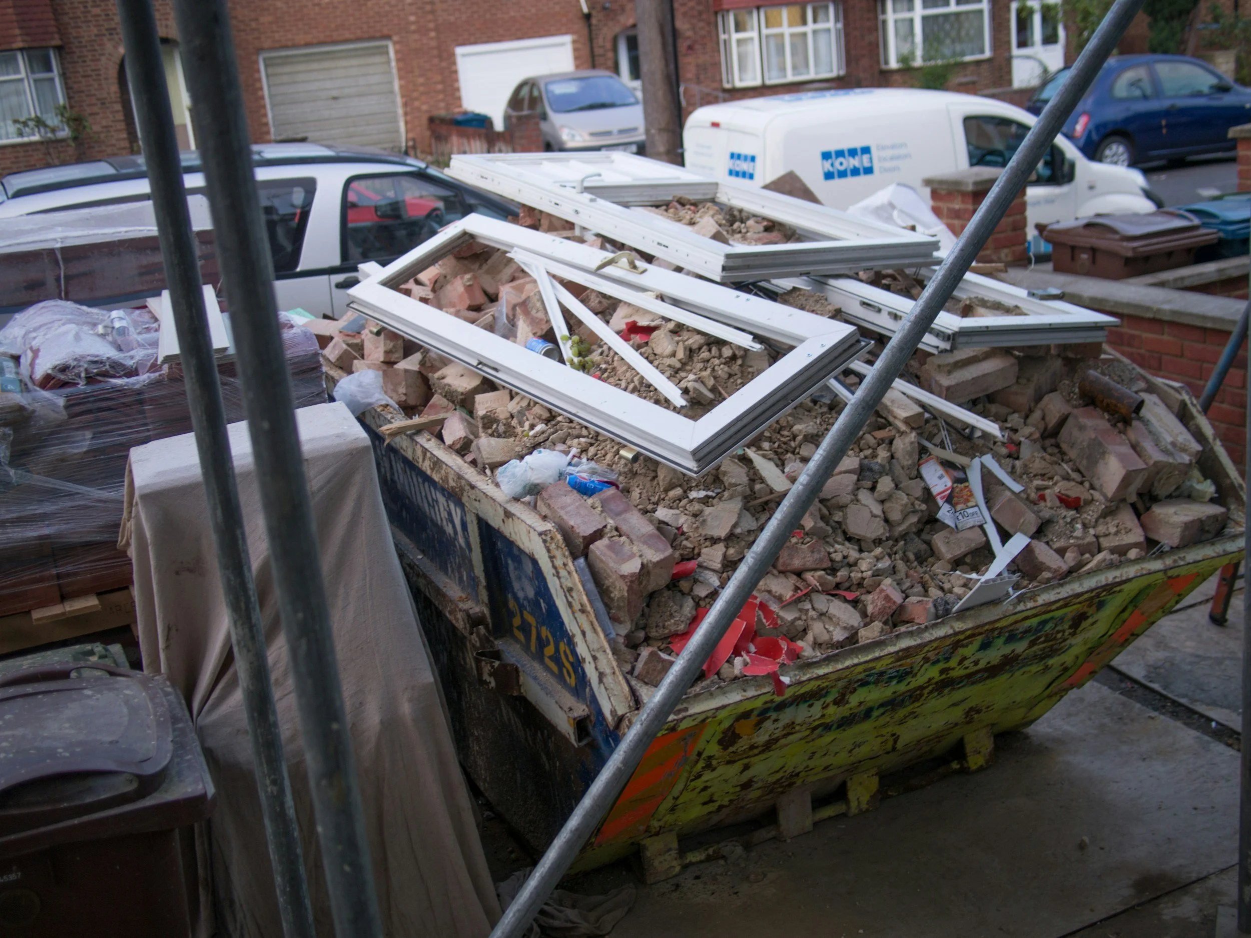 photo of builder's waste