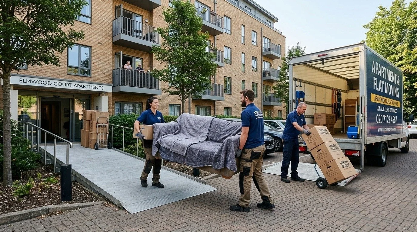 workers doing apartment and flat moves