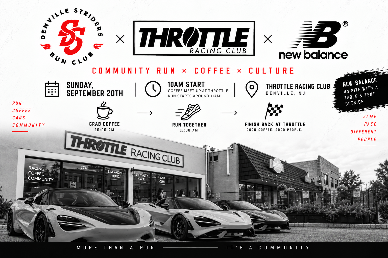 Denville Striders Run Club x New Balance x Throttle