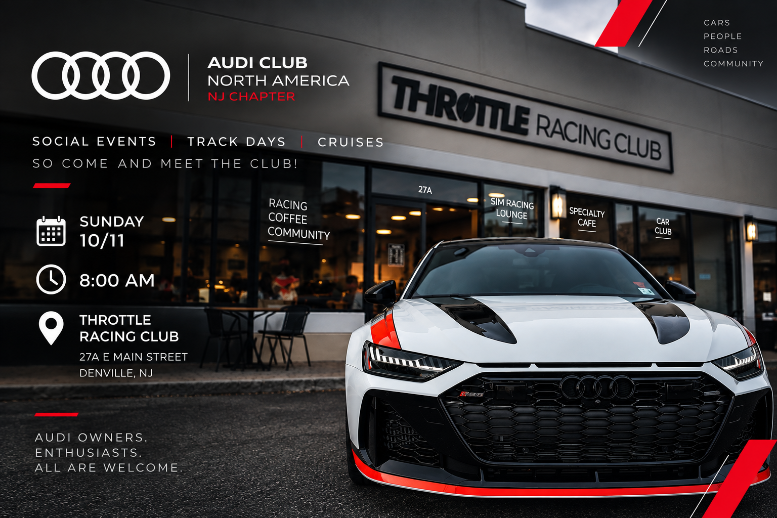 NJ Audi Club - ACNA @ Throttle Racing Club 