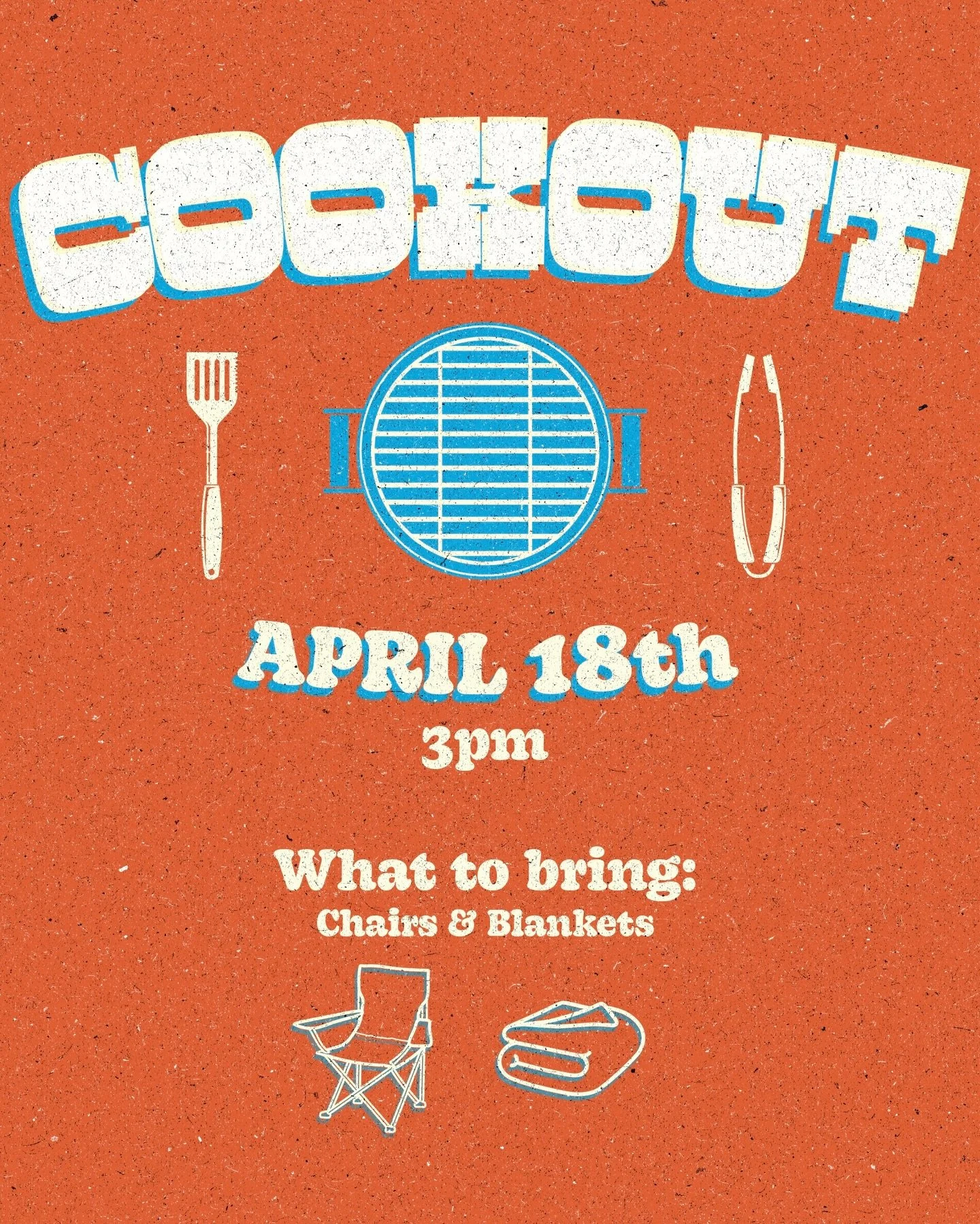 Our annual Church Cookout is this SATURDAY! ☀️

Join us for inflatables, burgers, coffee, snow cones, and other concessions. We&rsquo;ll also be joined by Cherokee County first responders. You don&rsquo;t want to miss it! 🙌

We can&rsquo;t wait to s