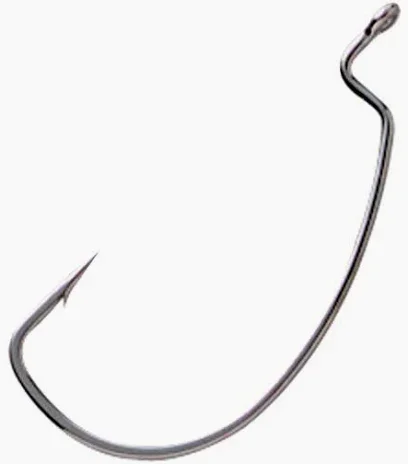 Gamakatsu Offset Shank Worm EWG Hooks — Black, 3/0 & 5/0 - 10 Pack