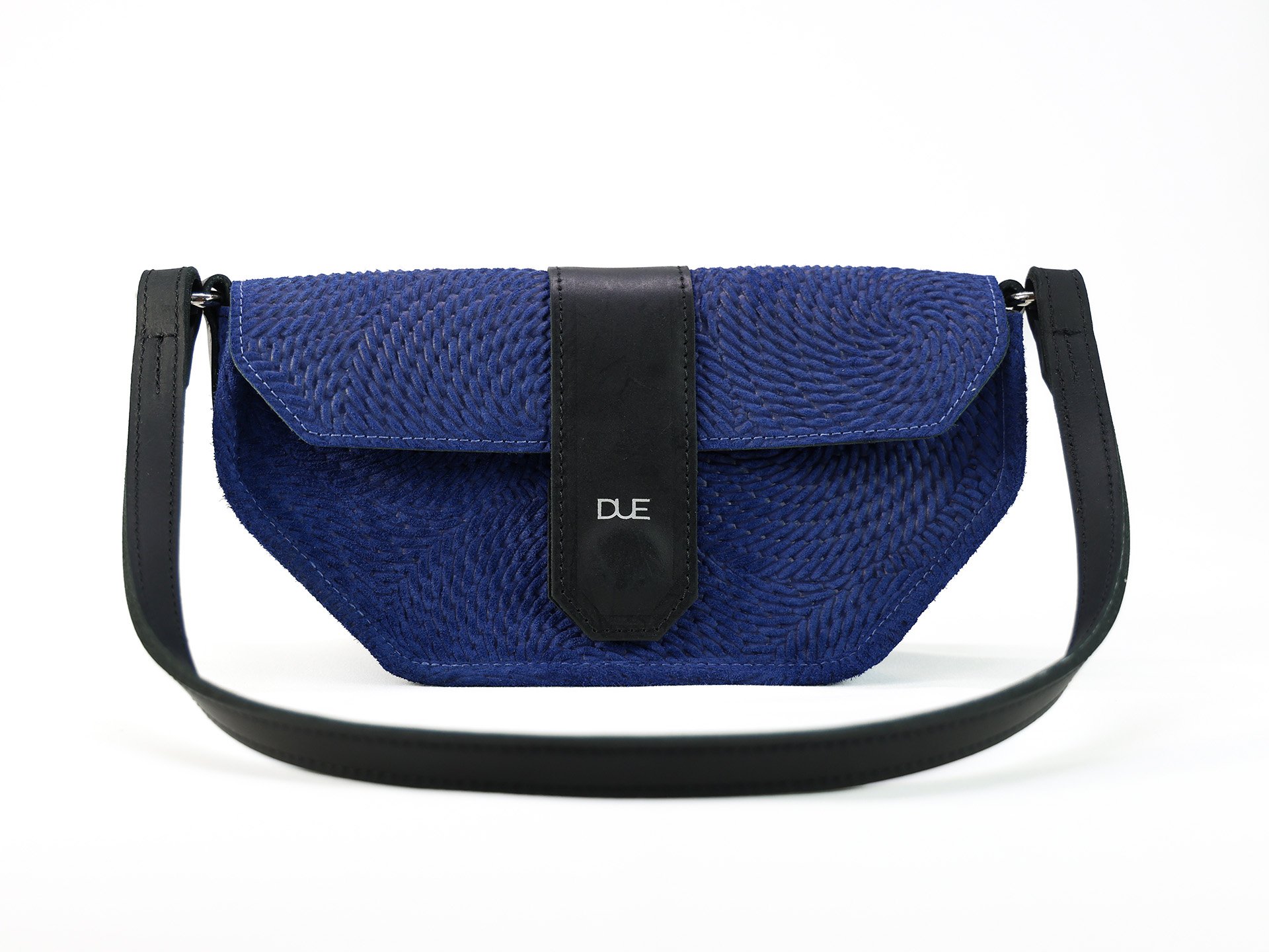 Luna - Navy Spiral Suede