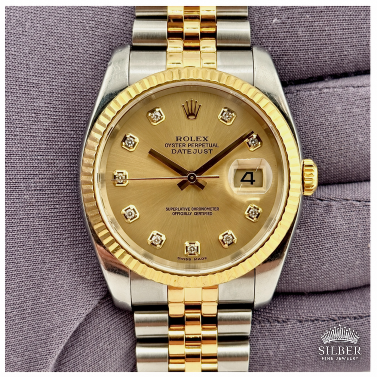 Rolex Datejust with Silber Fine Jewelry Logo.png