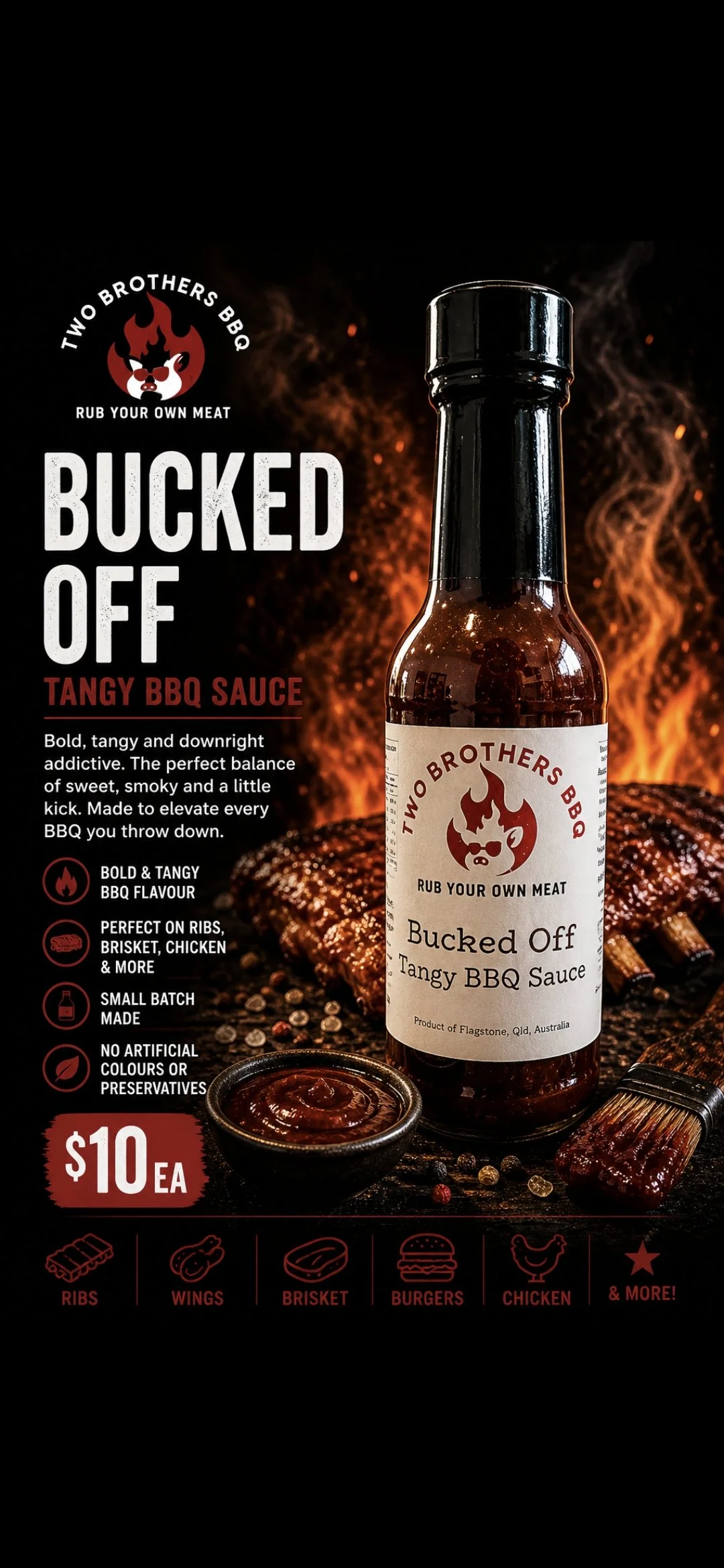 Bucked Off- Tangy BBQ Sauce