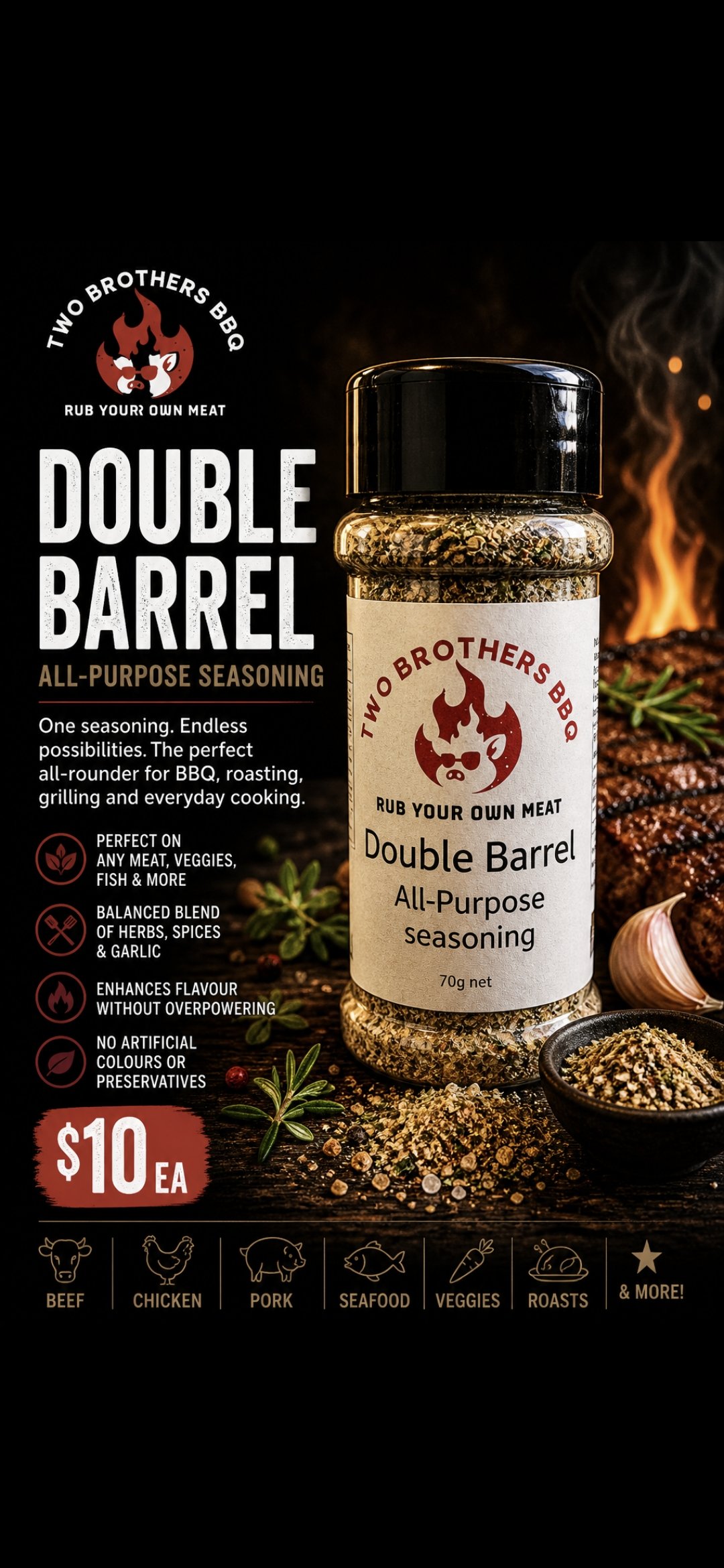 Double Barrell- All purpose seasoning