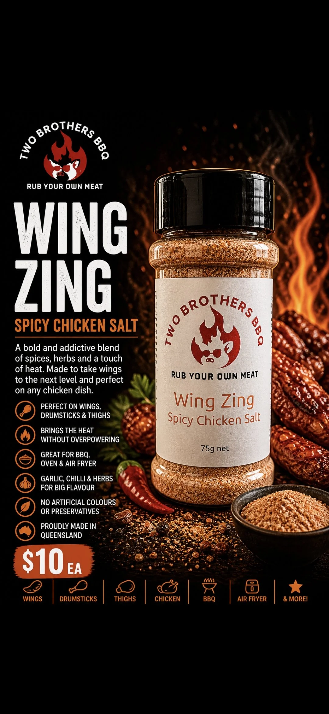 Wing Zing- Spicy Chicken Salt