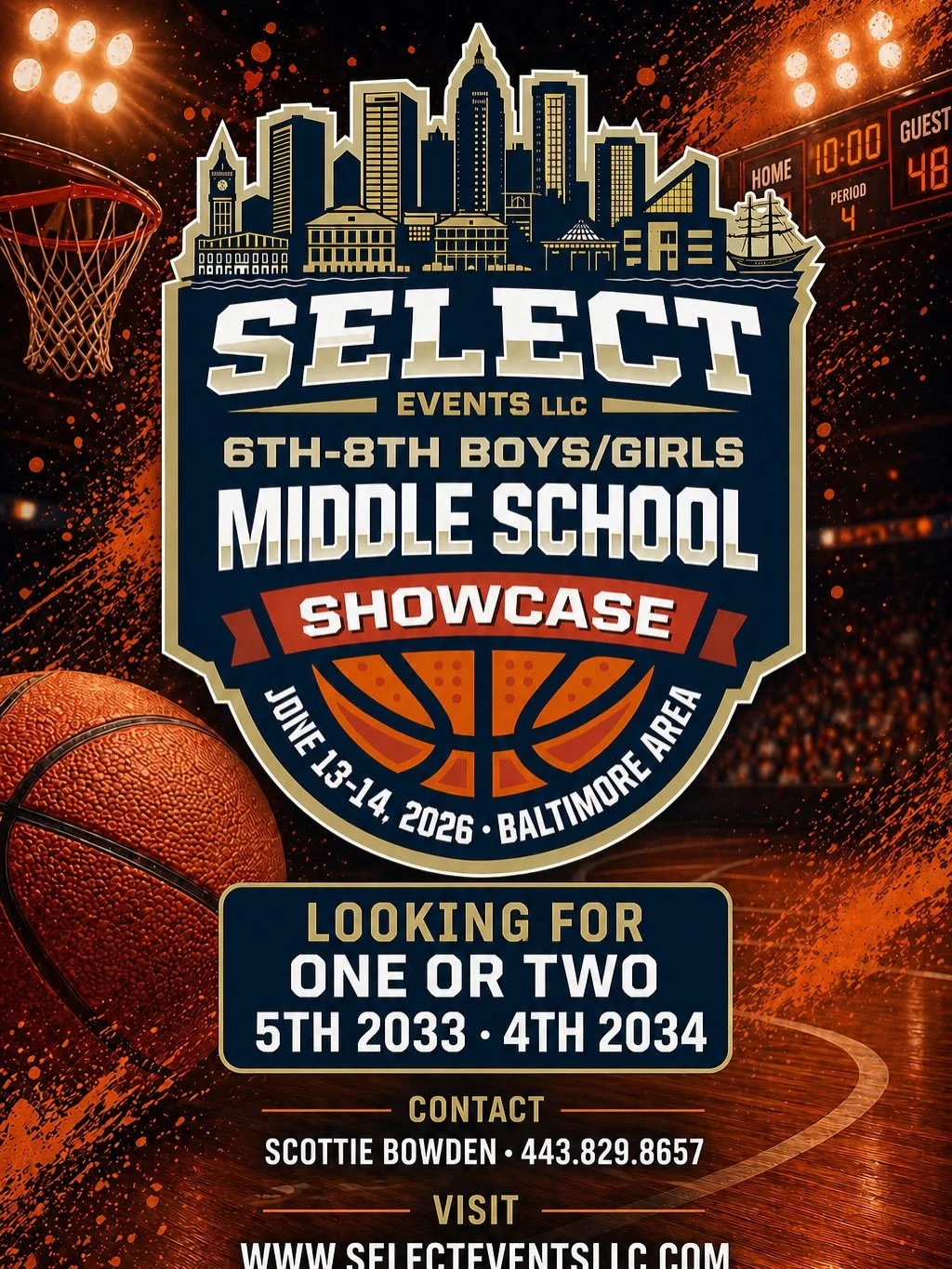 Need one 4th and one 5th grade team.