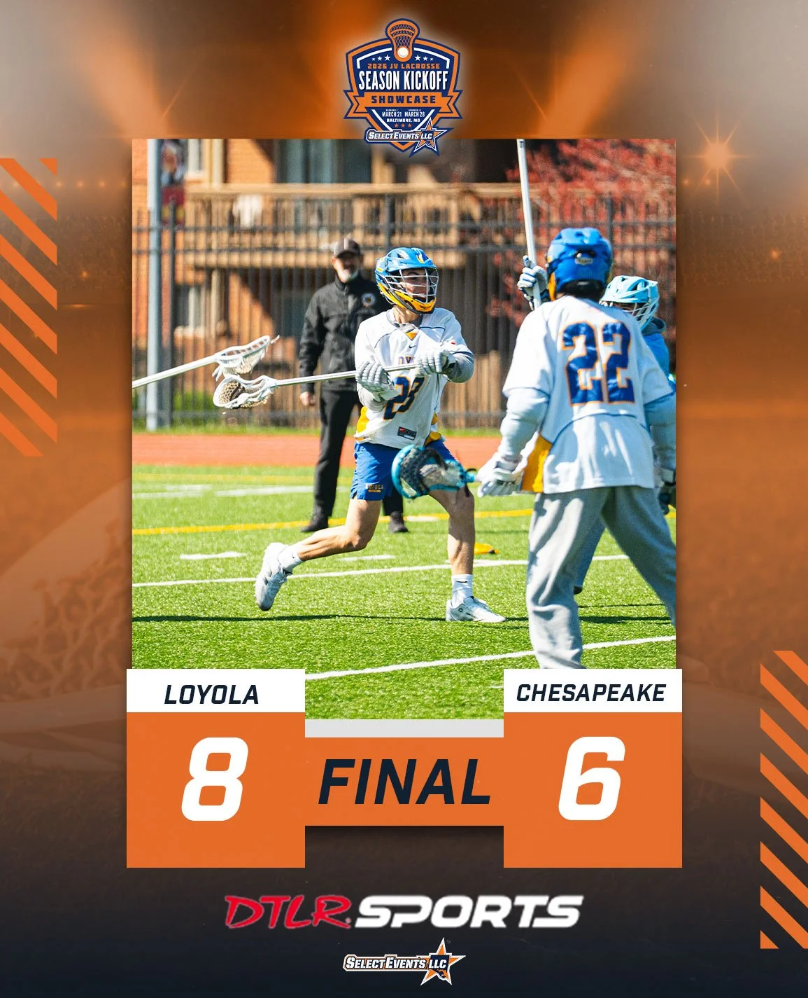 2026 Lacrosse Season Kickoff Final Score: Loyola vs. Chesapeake
