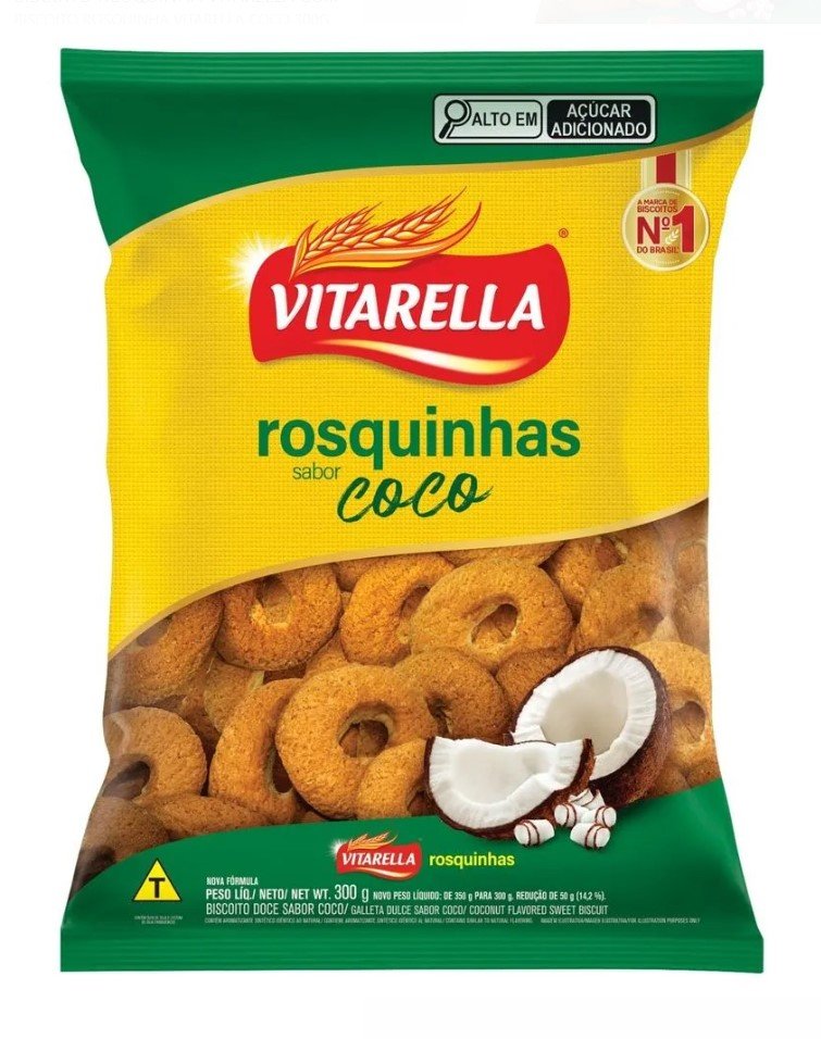 Biscoito Rosquinha Vitarella Coco 300gr
