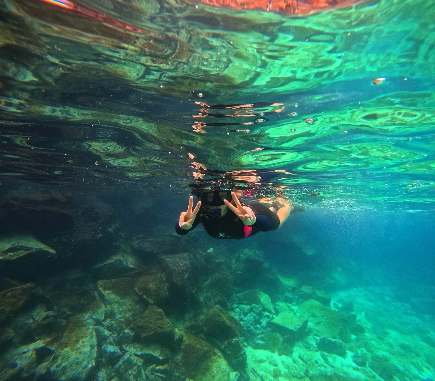 Marine magic 🐠 🦈 🐢 

Some beautiful captures by @daniga.daniga 📸 

We got to snorkel North Seymour Island, South Plazas and Bartolome Island 🤿 and not one was the same and all exceeded our expectations! WOW 🤩 

Under the water has always felt s