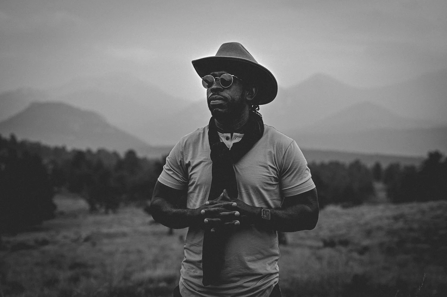 Silhouette Of Mountains