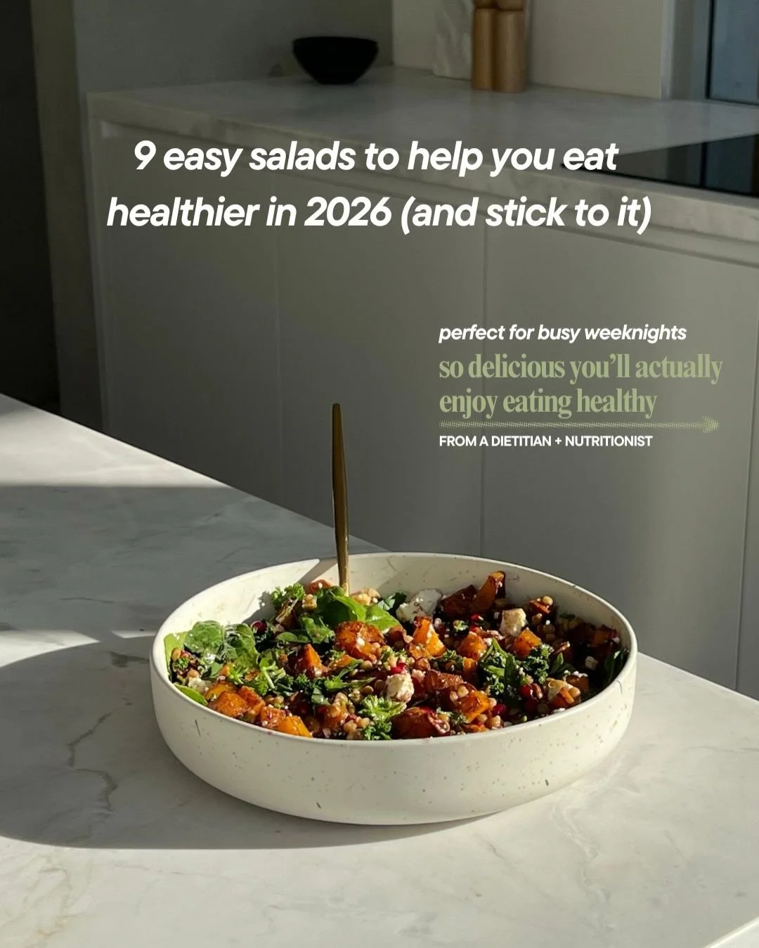 Introducing my ✨NEW✨ recipe ebook 💚
Nourishing Salads for Everyday Living 🥗 with 30+ delicious &amp; nourishing salads designed for everyday life 🫶🏼

💌 Comment &ldquo;salads&rdquo; and I&rsquo;ll send you the link to purchase, or tap the link in