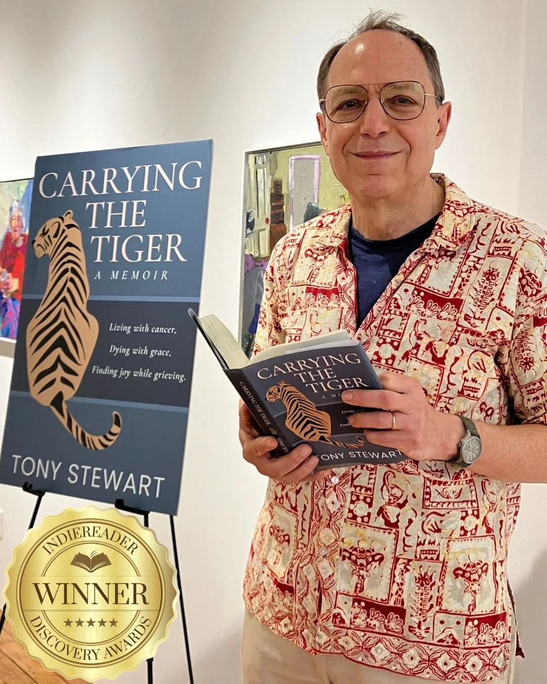 I'm thrilled to announce that my memoir Carrying the Tiger has won a Gold Medal at the IndieReader Discovery awards!

The Discovery awards, now in their fifteenth year, celebrate the best independently-published books each year, helping readers disco