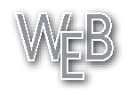 The letters 'WEB' in bold, stylized letters with 3D effects.