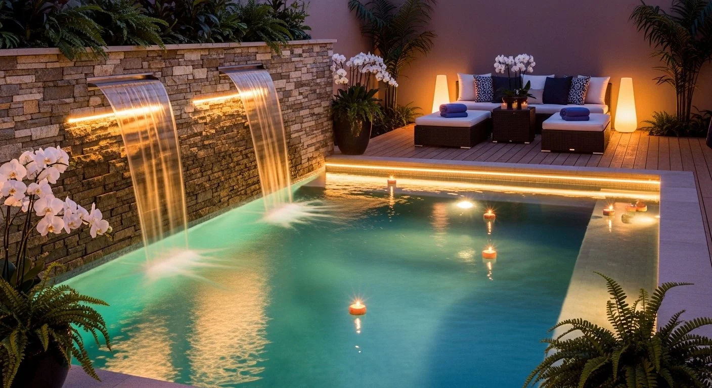 Luxury Spa Pool Design Secrets: Lighting, Waterfalls, and More 