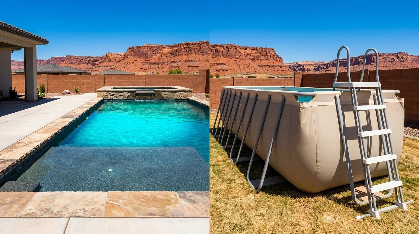 inground pool vs above ground pool Utah