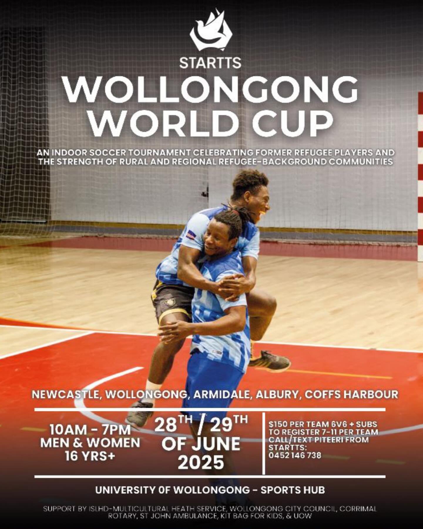 10 days to go and counting! We are thrilled to be part of the Wollongong World Cup weekend - an incredible celebration of culture, community and the beautiful game 🌏❤️

Come down and support this event hosted by @starttsnsw championing inclusion, un