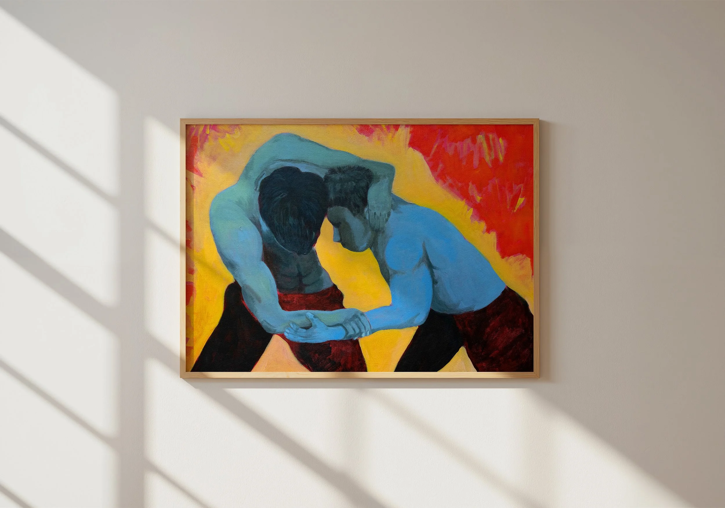 A Heated Exchange Art Print