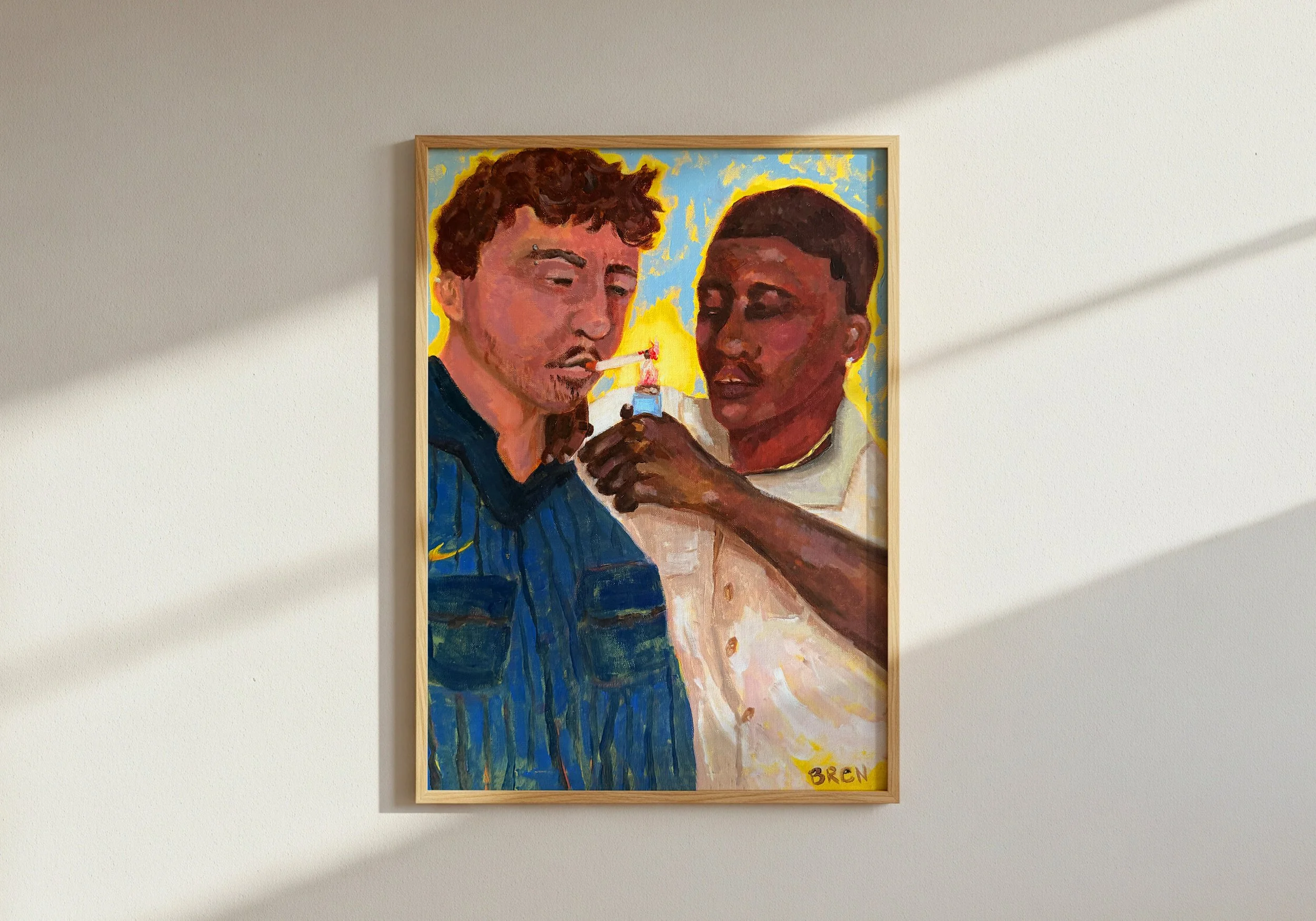 Ciggy Break Art Print