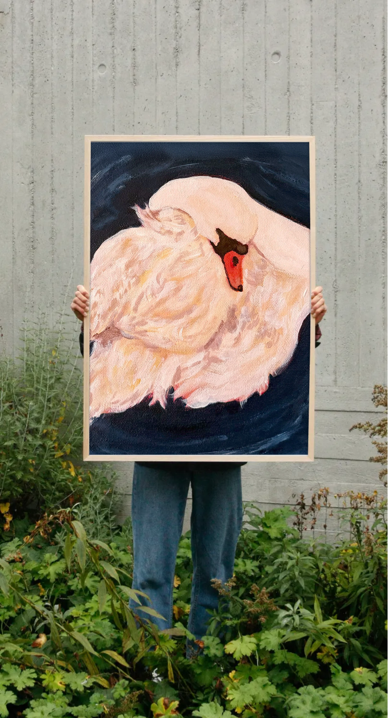 Swan Cleaning Feathers Mockup Story.jpg