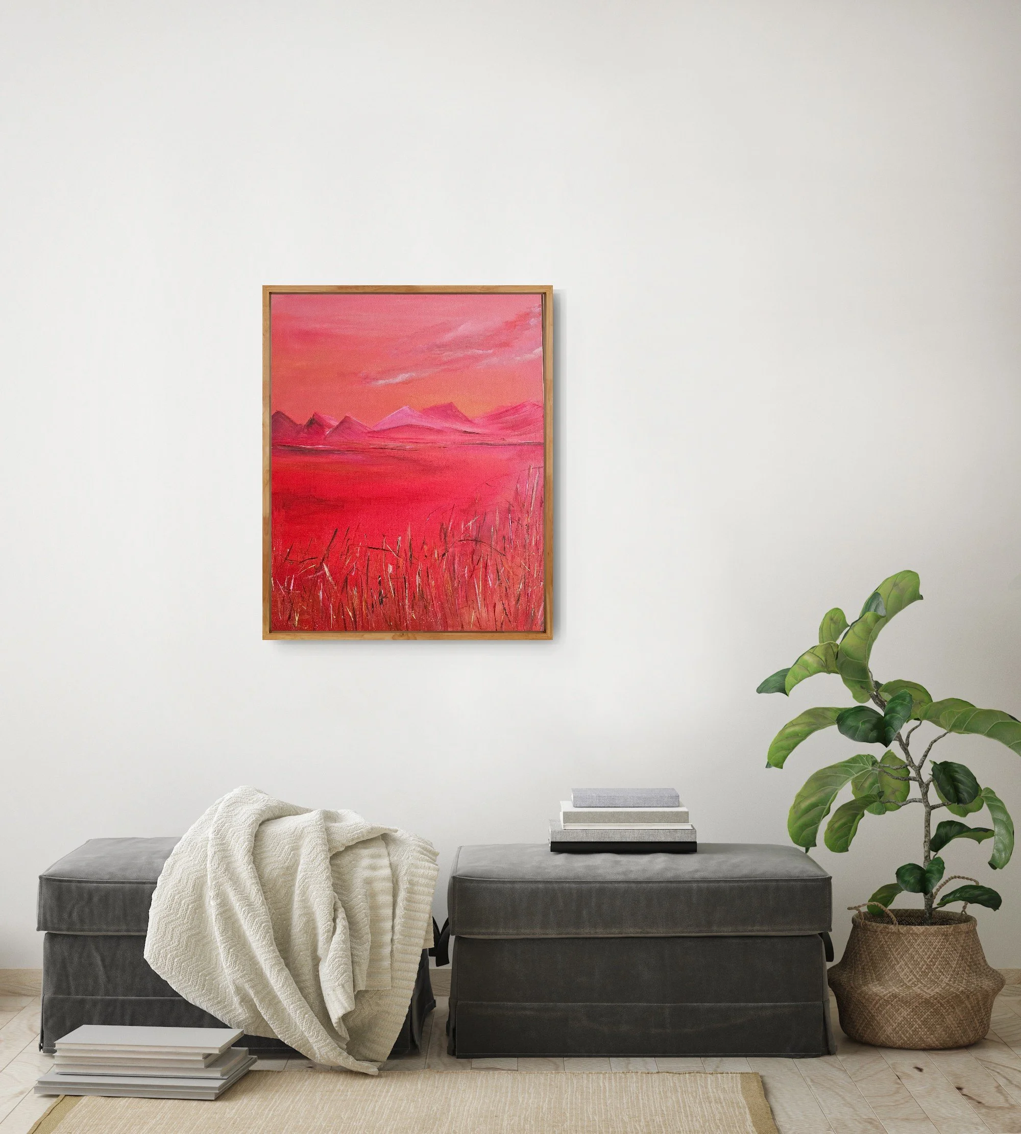 Beyond the valleys (framed)