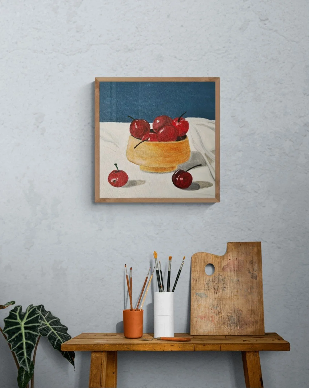Bowl of Cherries (framed)
