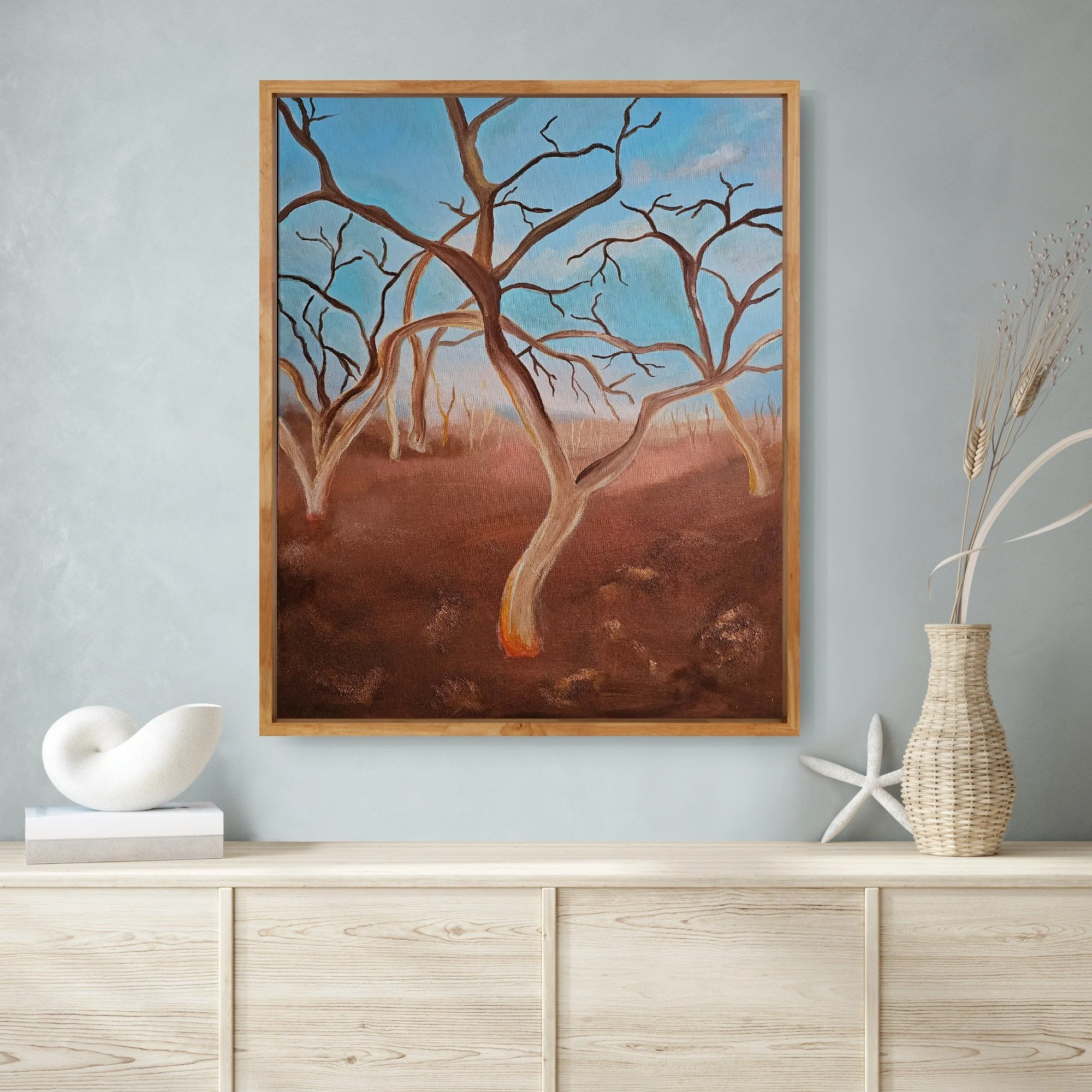 The narrative of trees (framed)