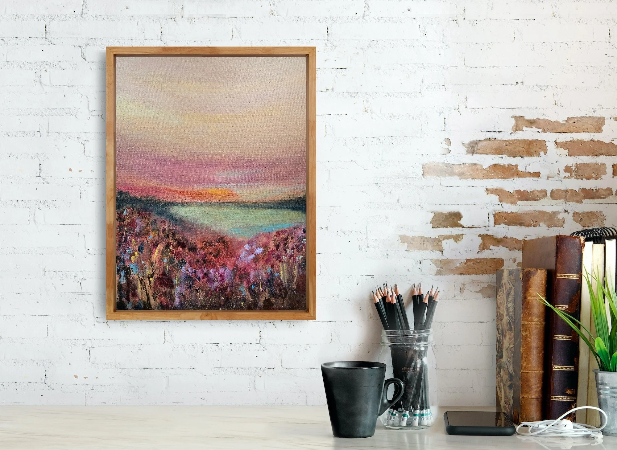 Rosy Skies (framed)