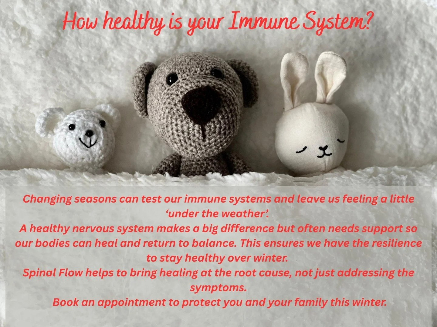 Sore throat, runny nose, headache and fatigue are symptoms of our bodies defence mechanism. But when these signs go on too long or too often then it's a sign the body is struggling.
Let us help you get back on top of things again.
Book an appointment