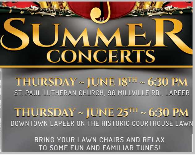 Summer Concert  June 25th 2026
