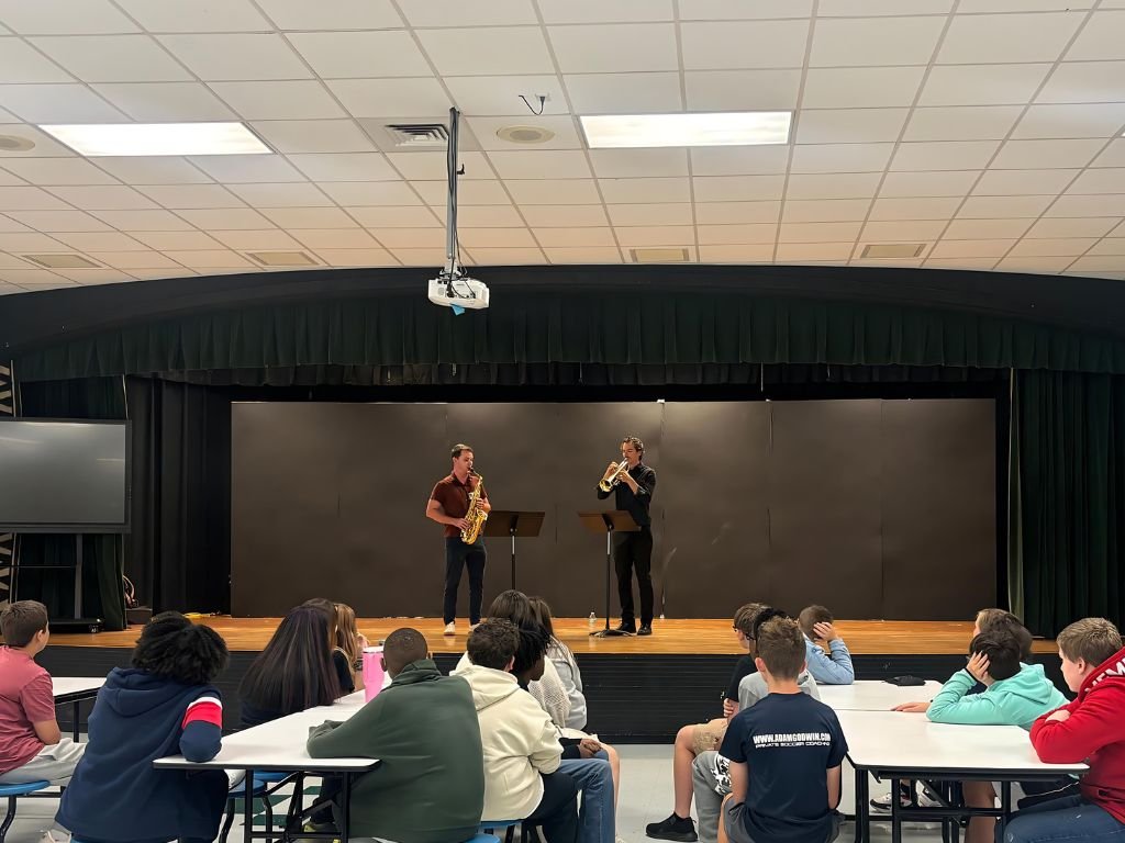 Seven Hills Chamber Music artists working with LCS students
