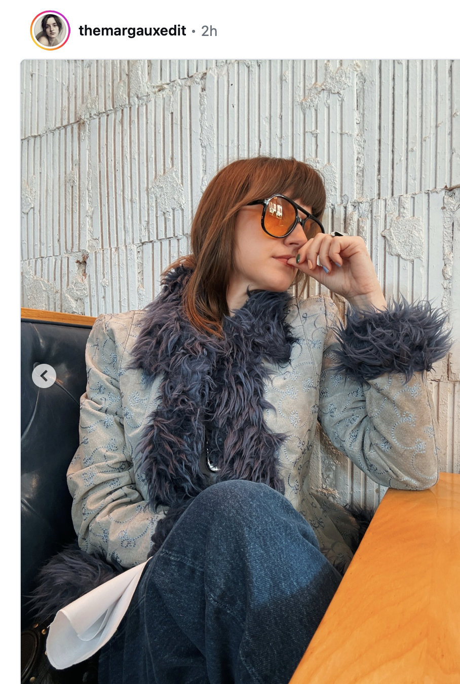 blue suede jacket was secondhand but here are some similar! pants are levi's, bulga bag