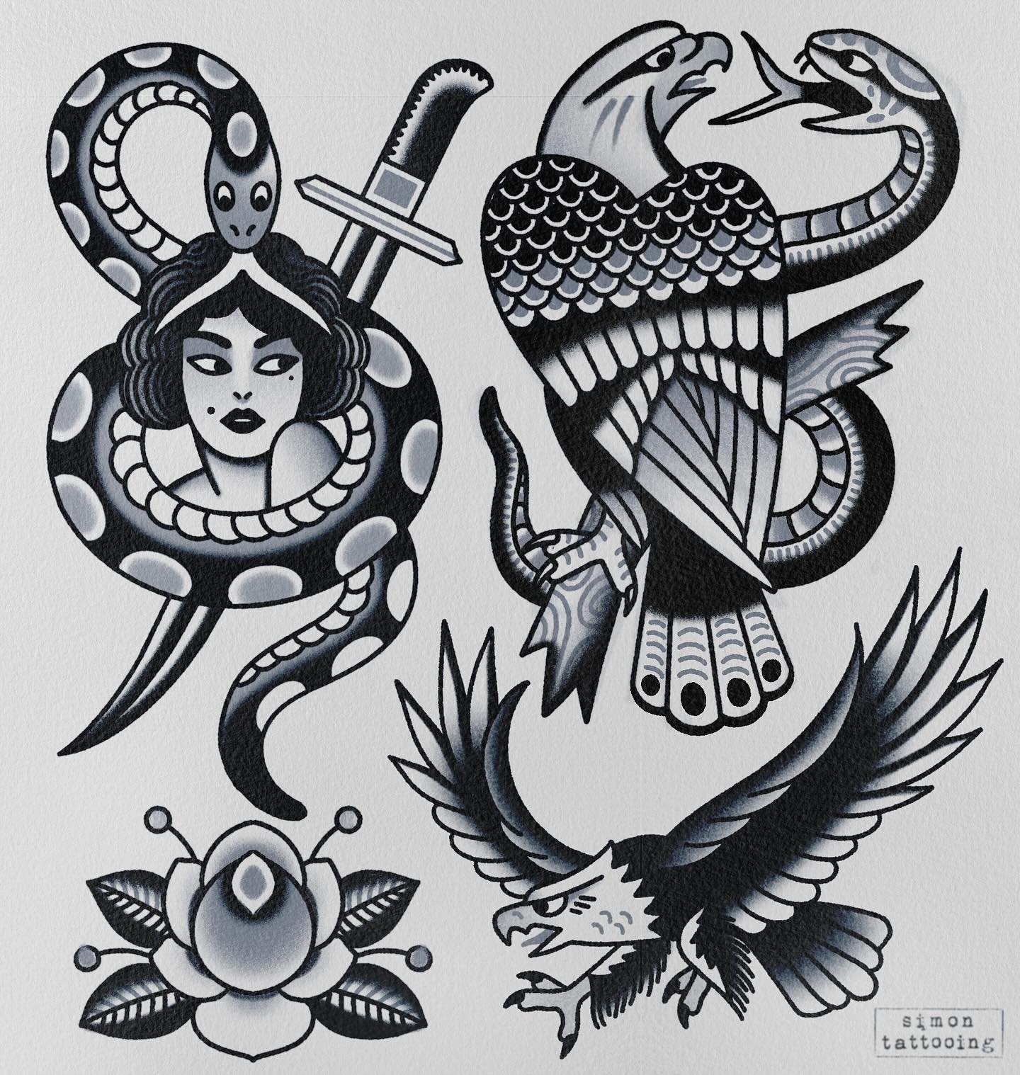 Some more new designs ready to get tattooed🫡
Thanks for looking🫶🏼