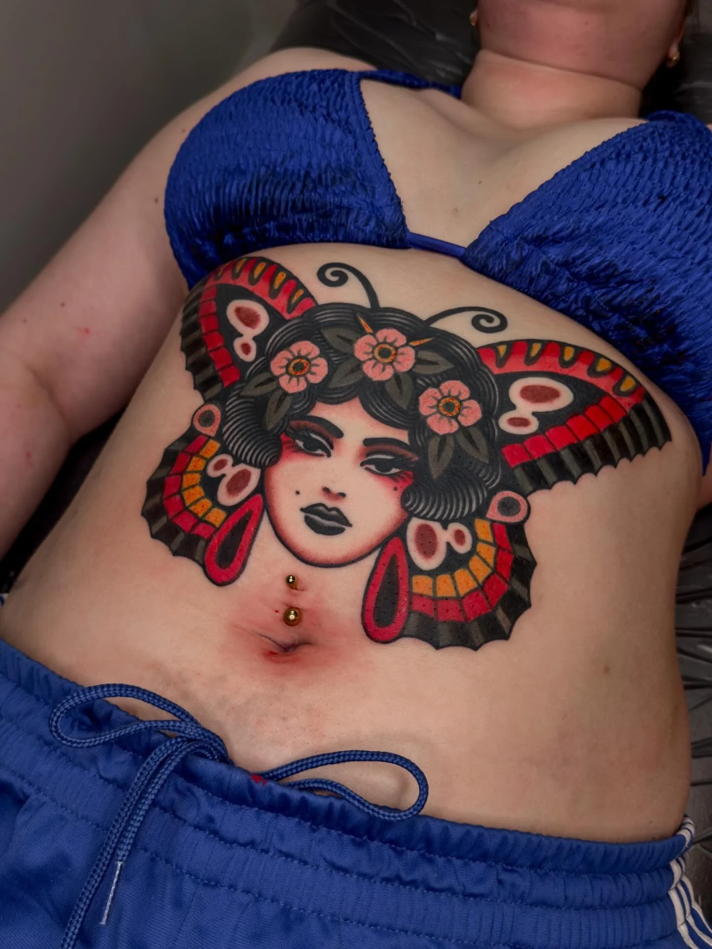 Healed lines and most of the black from last year. Color added today. Thanks again Michaela!

@stencilstuff