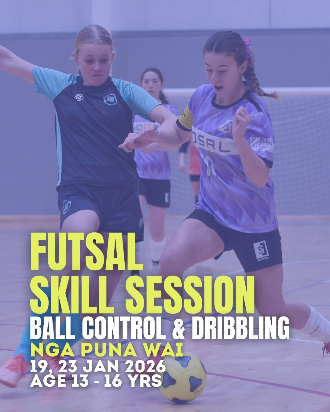 Futsal Skill Session ⚽️

Gosal is running a focused futsal skill session with an emphasis on ball control and dribbling.

If you&rsquo;re looking to sharpen your technique and improve your confidence on the ball, this session is for you.

Session Det